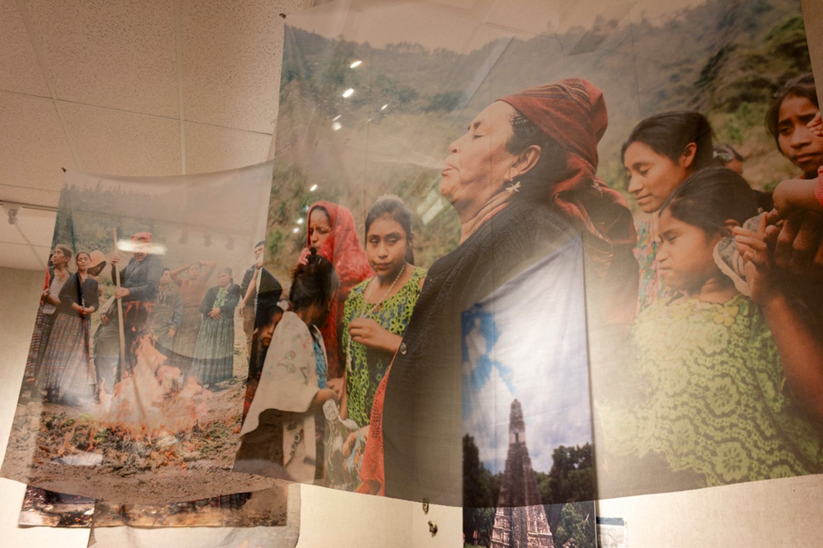 Ceremony portrait — color sublimation on polyester, room view
