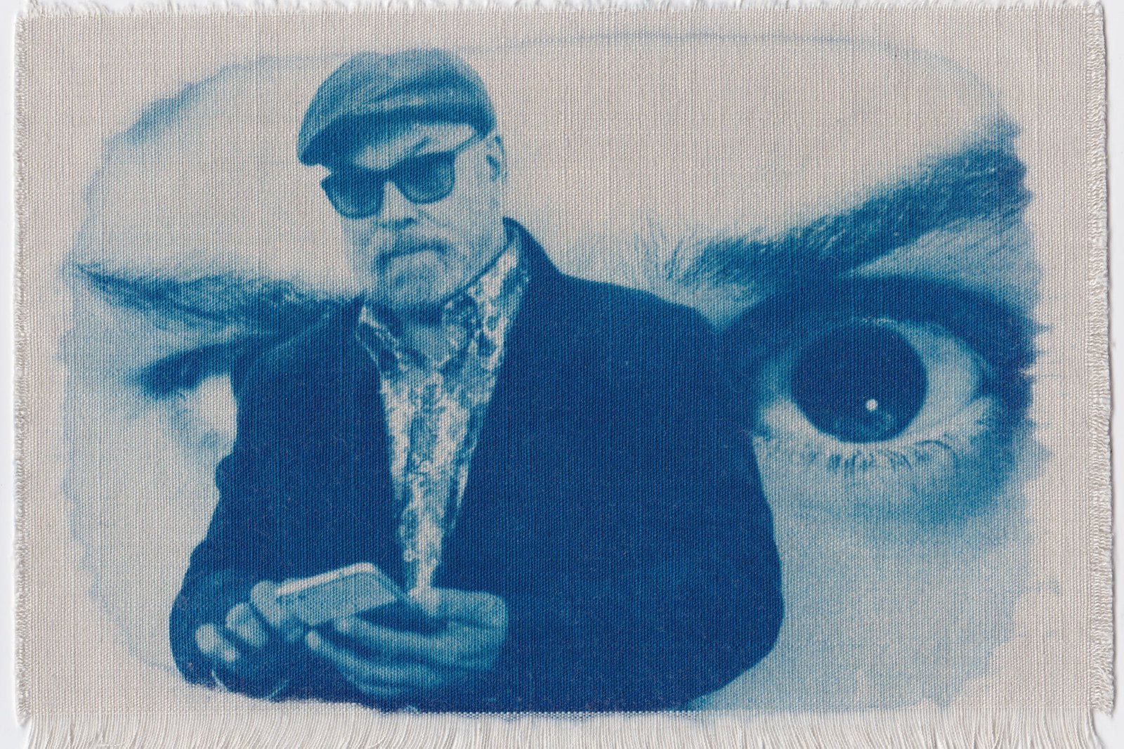 Street (eyes / legs) · San Francisco · cyanotype on 100% cotton fabric